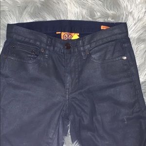 Tory Burch Izzy zip ankle skinny jeans